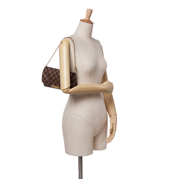Damier Ebene Favorite PM Brown - Gaby Paris