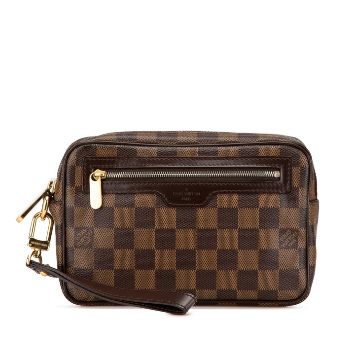 Damier Ebene Pochette Billets Macao Brown - Gaby Paris