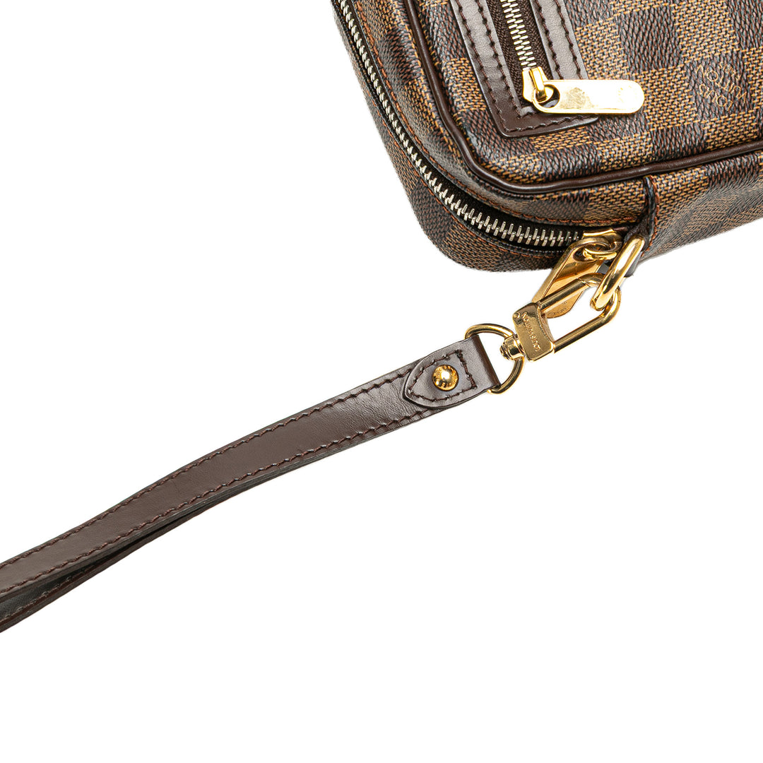 Damier Ebene Pochette Billets Macao Brown - Gaby Paris