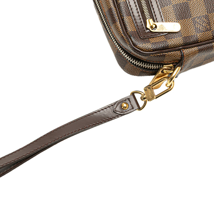 Damier Ebene Pochette Billets Macao Brown - Gaby Paris