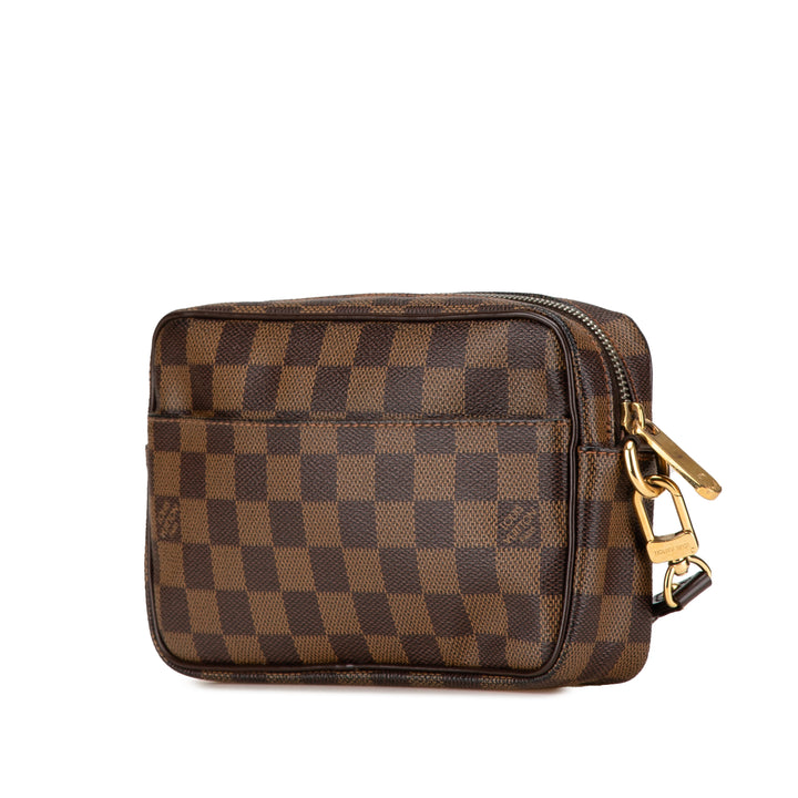 Damier Ebene Pochette Billets Macao Brown - Gaby Paris