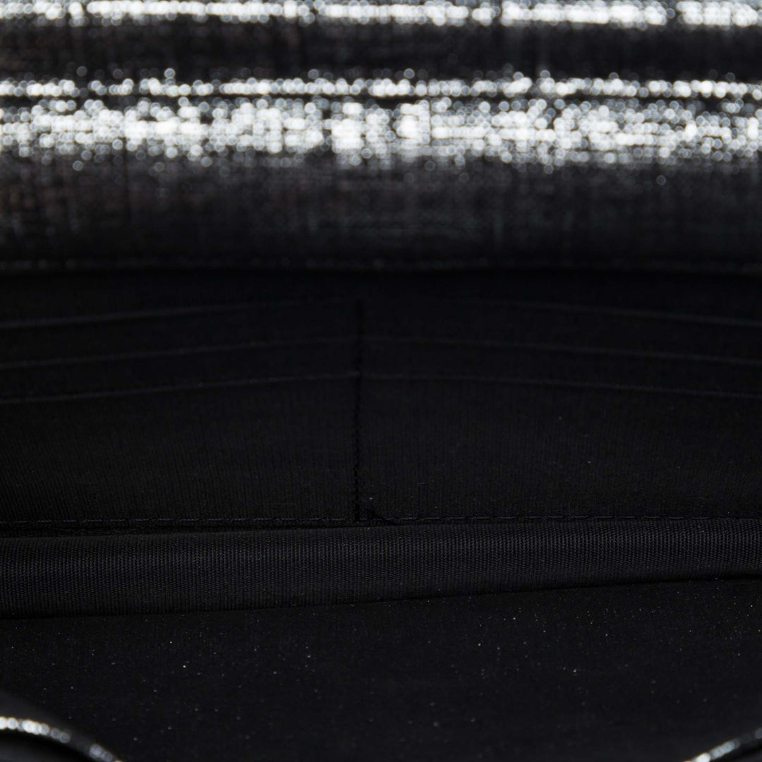 Chanel CC Matelassé Metallic Fabric Wallet on Chain