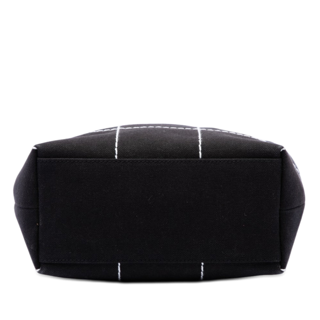 Chanel Small CC Chocolate Bar Toile Cabas