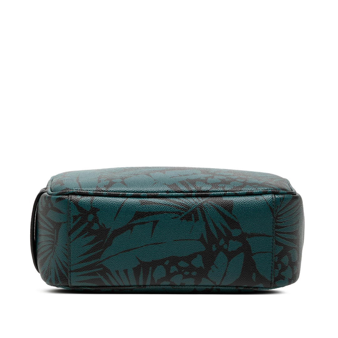 Grain De Poudre Tropical Palm Pochette Bleu