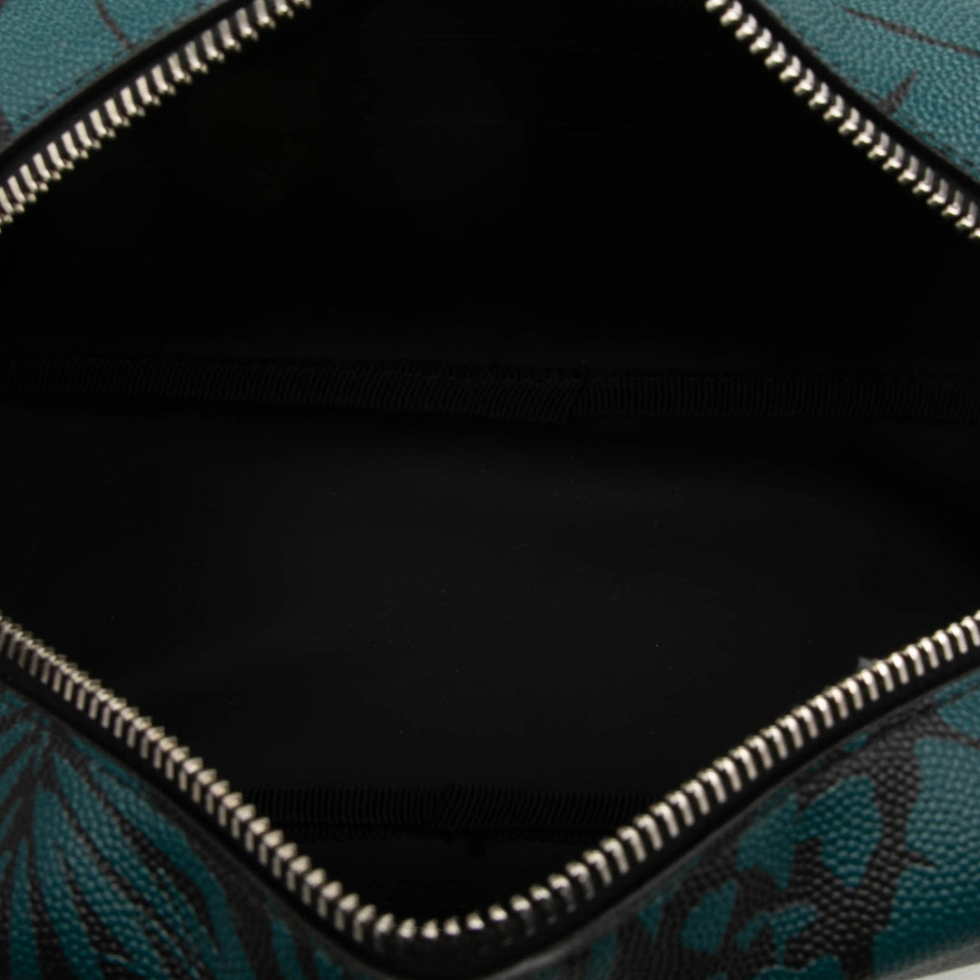 Grain De Poudre Tropical Palm Pochette Bleu