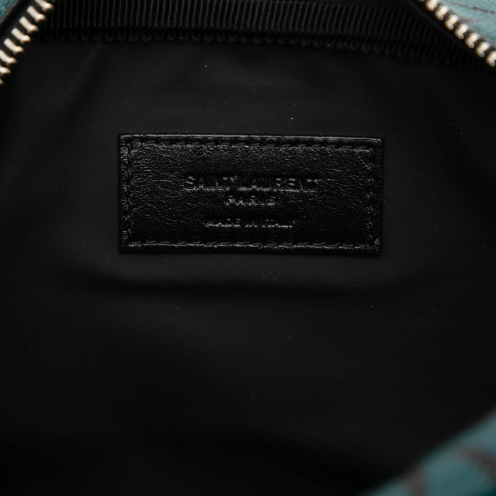 Grain De Poudre Tropical Palm Pochette Bleu