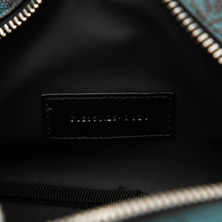 Grain De Poudre Tropical Palm Pochette Bleu