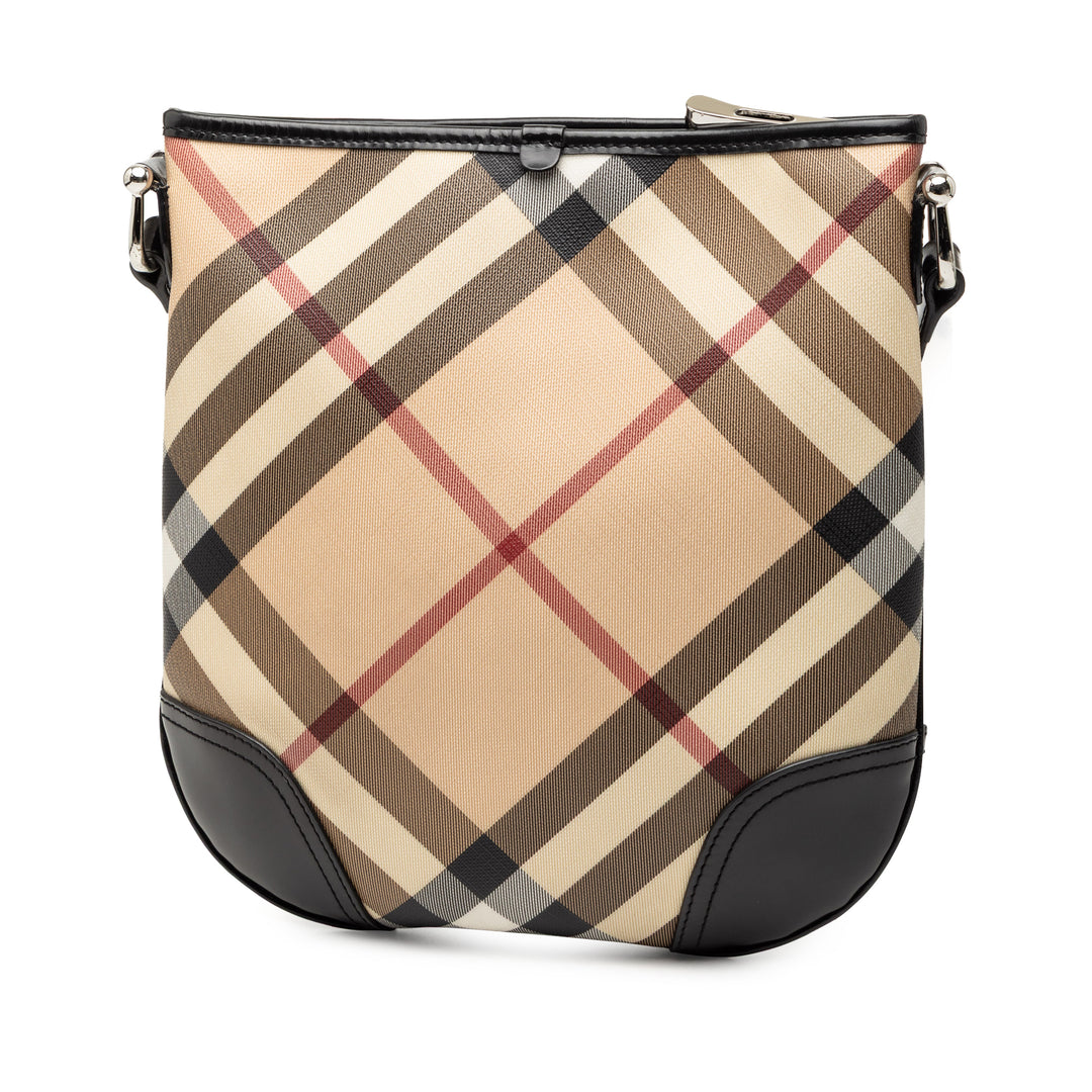 Burberry Sac bandoulière Supernova Check Dryden Toile enduite Marron – vue 2 – GABY PARIS