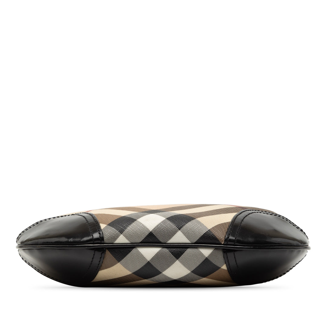 Burberry Sac bandoulière Supernova Check Dryden Toile enduite Marron – vue 3 – GABY PARIS