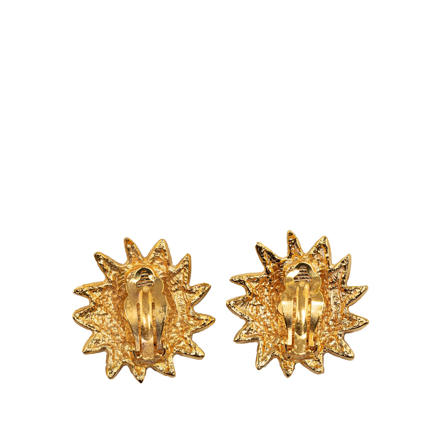 Lion Motiff Clip On Earrings Gold - Gaby Paris
