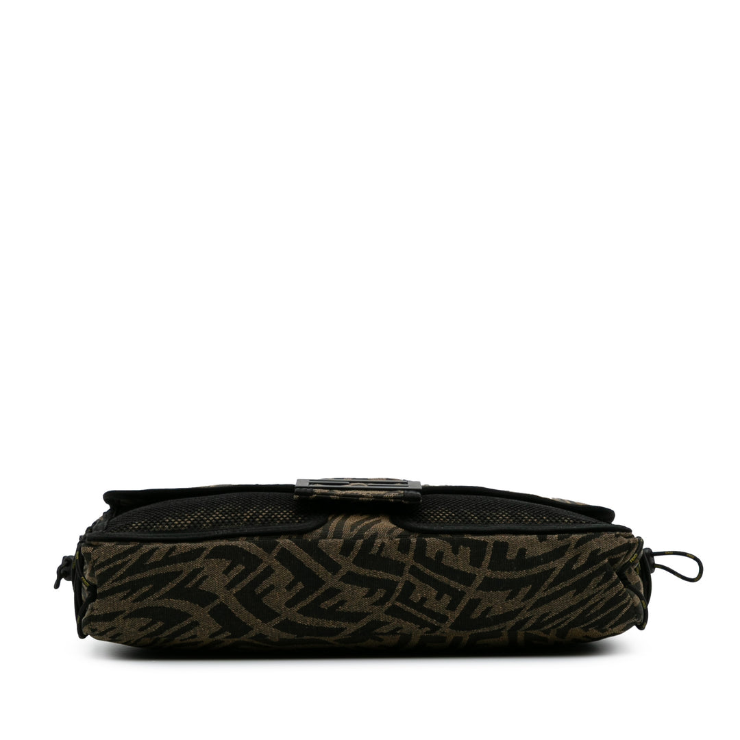 Large Zucca Vertigo Mesh Baguette Satchel Brown - Gaby Paris