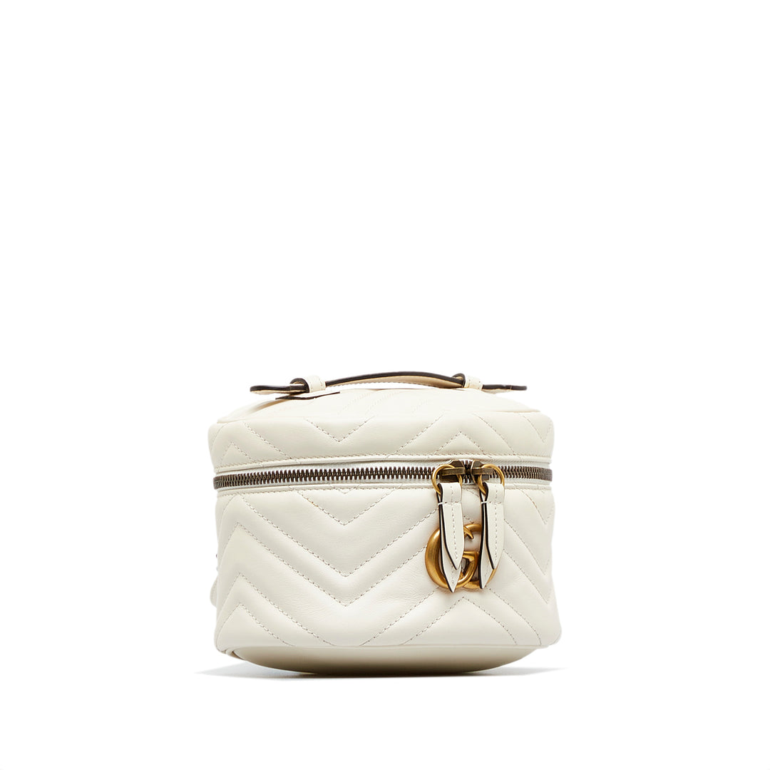 Mini GG Marmont Matelasse Backpack White - Gaby Paris