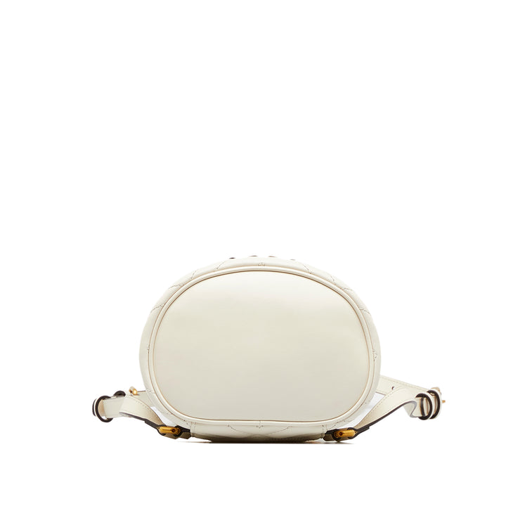 Mini GG Marmont Matelasse Backpack White - Gaby Paris