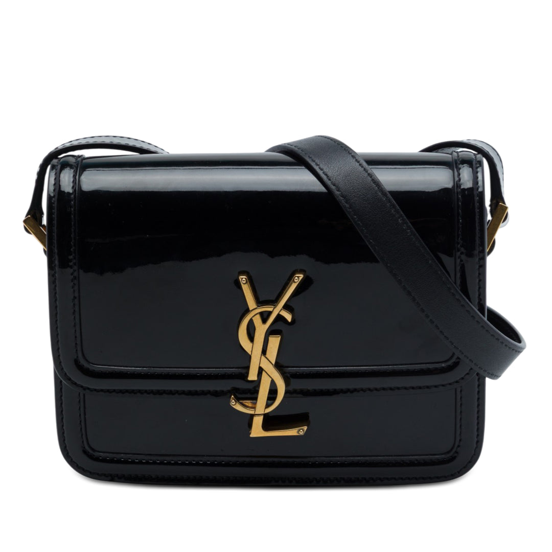 Saint Laurent Small Cuir verni Solferino Sac In Boîte