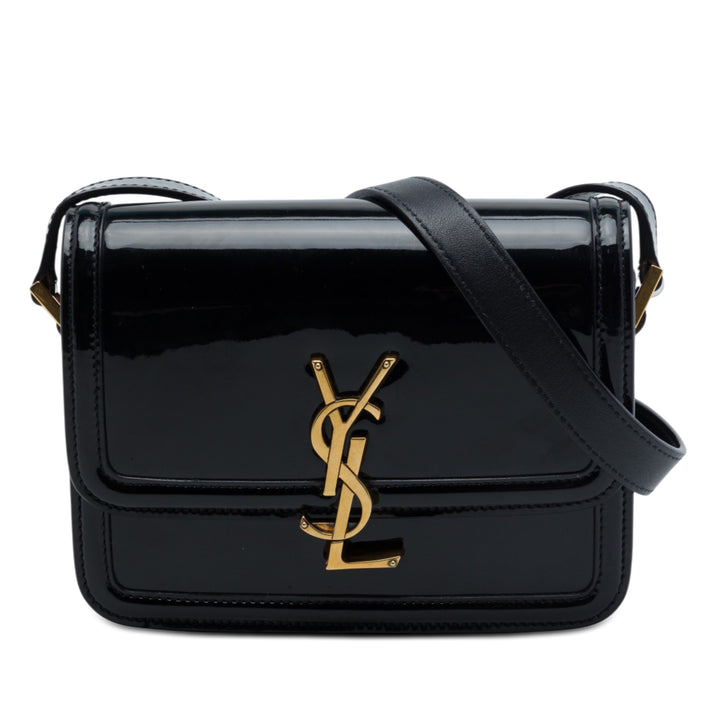 Saint Laurent Small Cuir verni Solferino Sac In Boîte