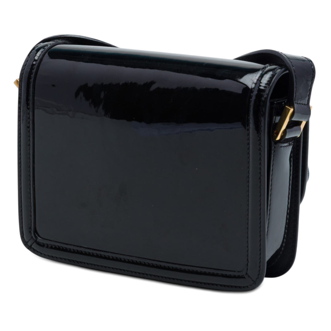 Saint Laurent Small Cuir verni Solferino Sac In Boîte