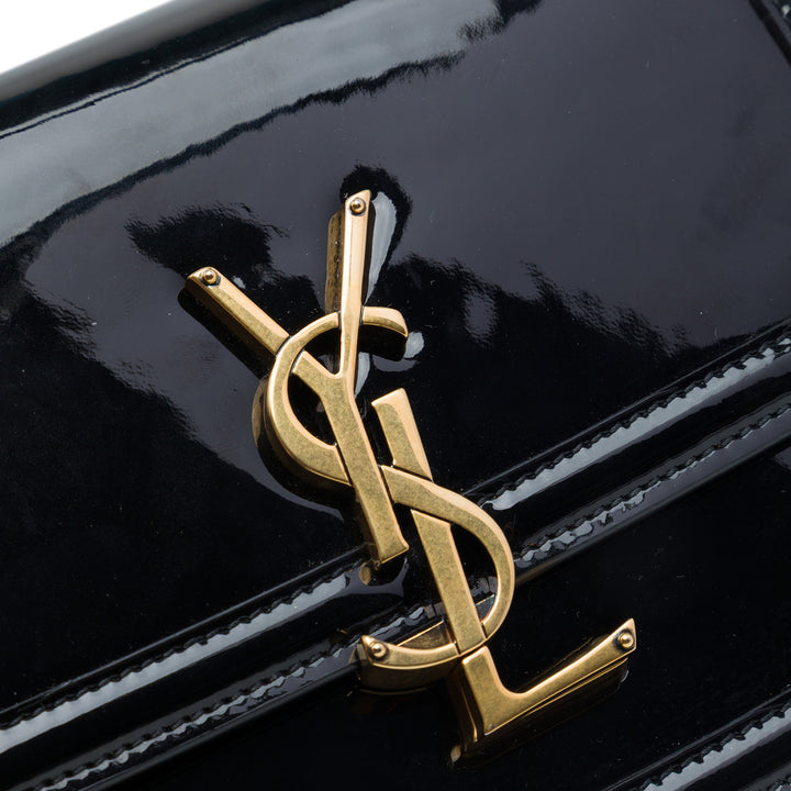 Saint Laurent Small Cuir verni Solferino Sac In Boîte