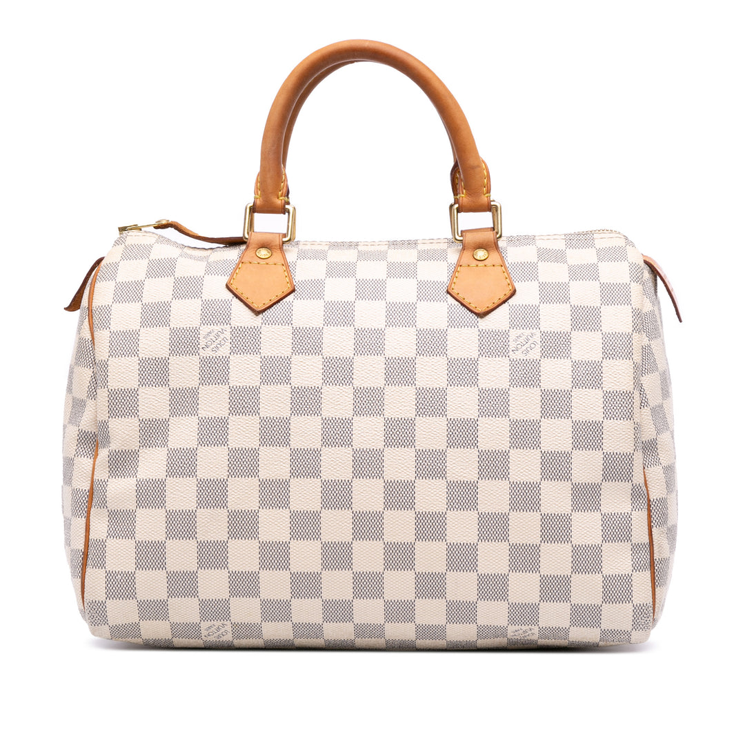 Damier Azur Speedy 30 White - Gaby Paris