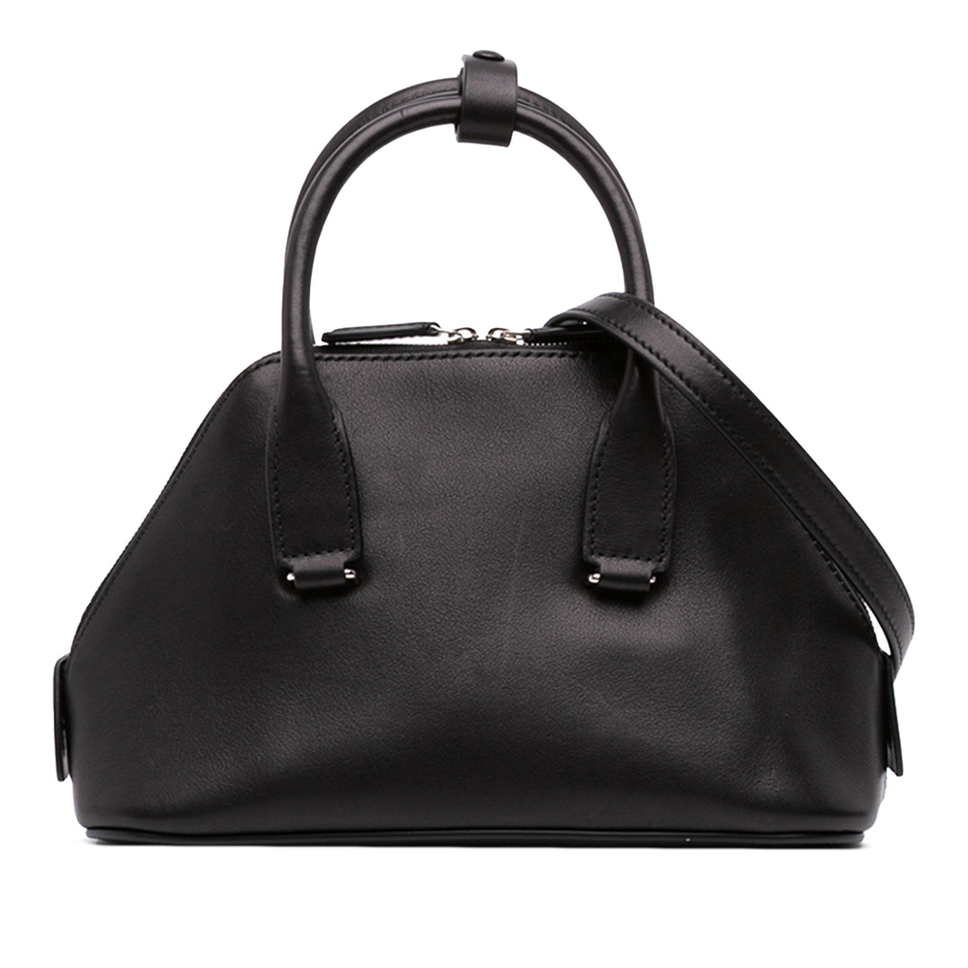 Devon Saddle Sac Mini Cuir de veau Noir