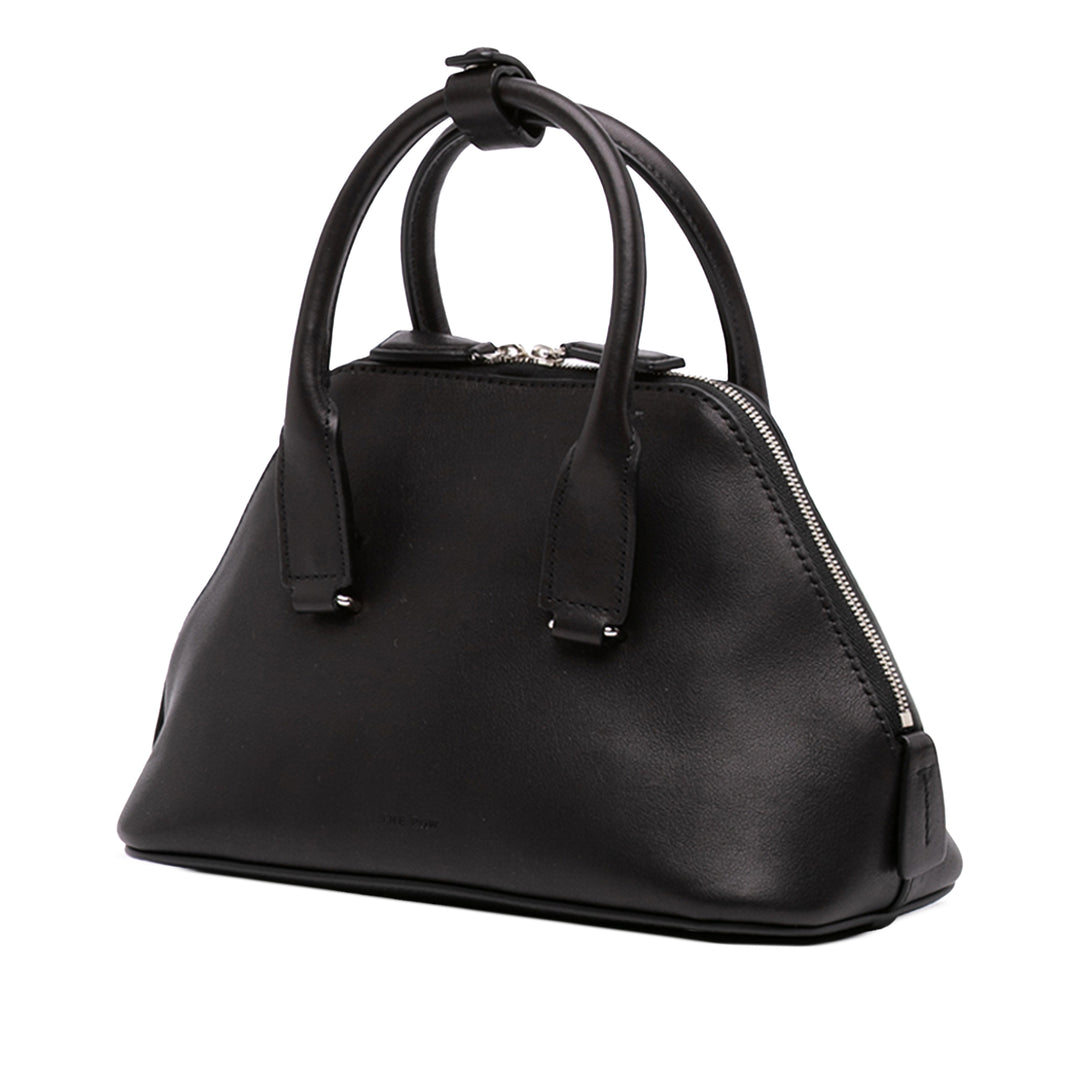 Devon Saddle Sac Mini Cuir de veau Noir