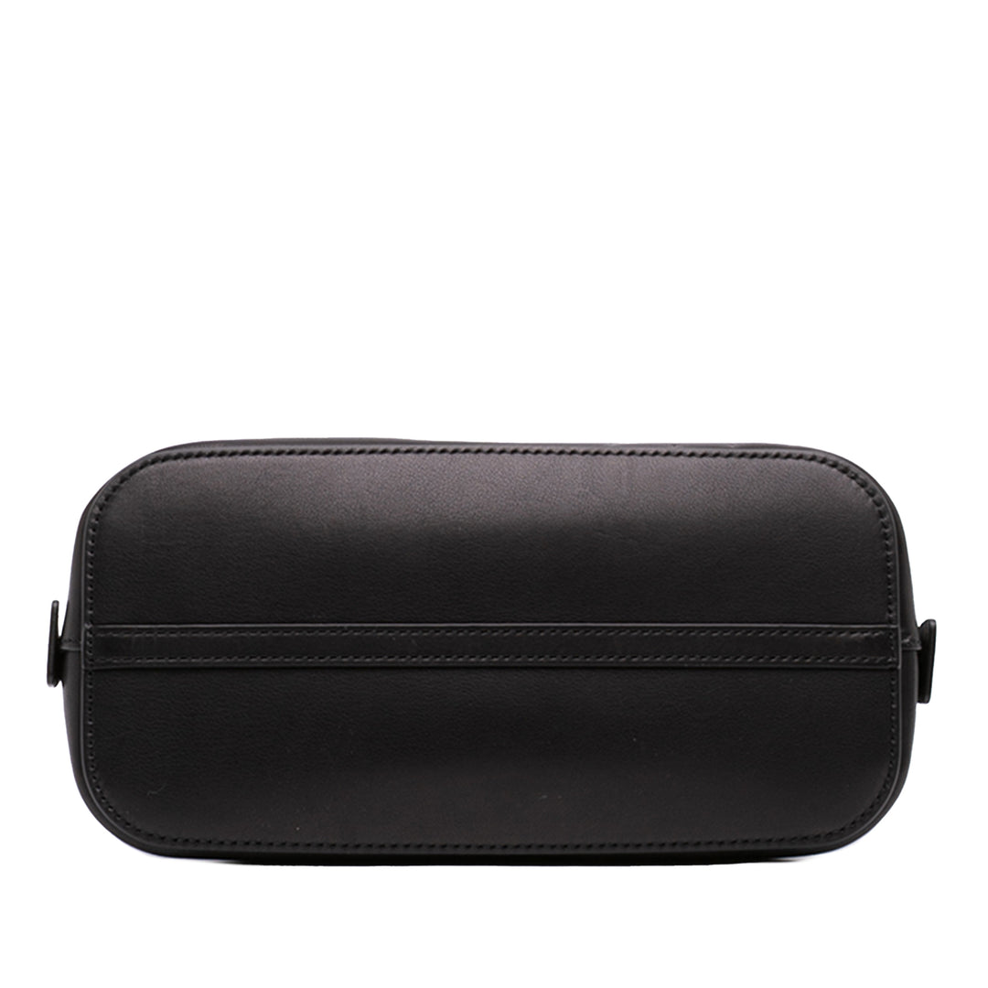 Devon Saddle Sac Mini Cuir de veau Noir
