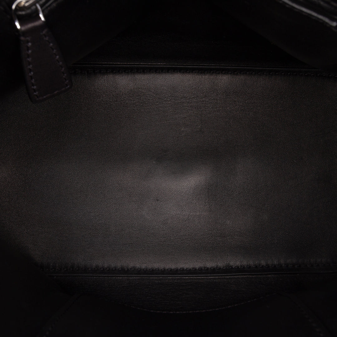 Devon Saddle Sac Mini Cuir de veau Noir