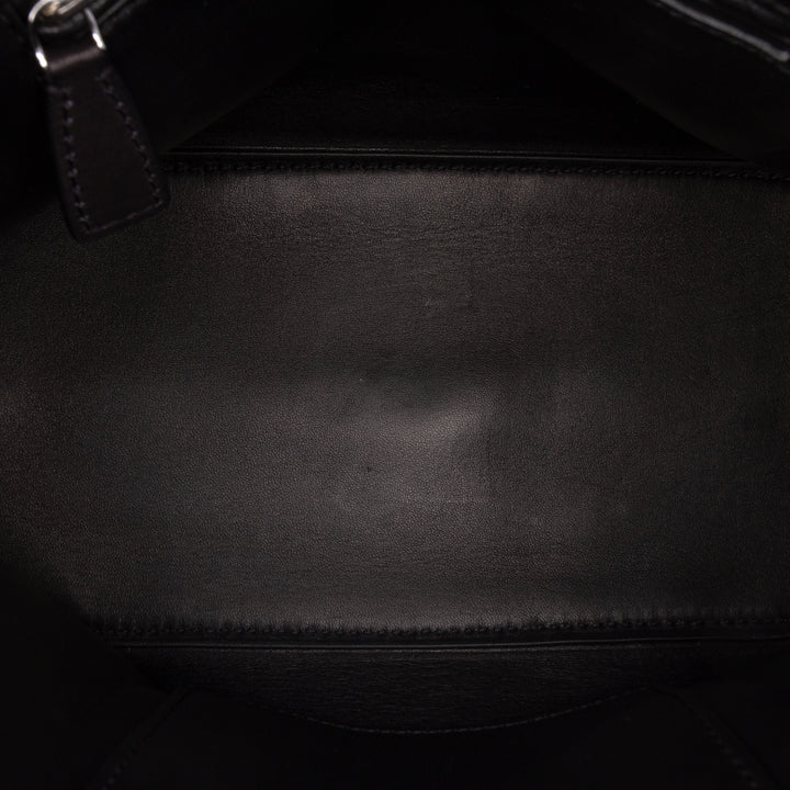 Devon Saddle Sac Mini Cuir de veau Noir
