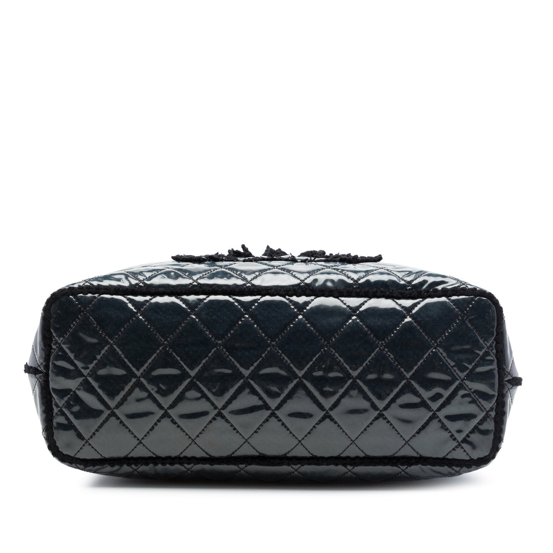 Chanel Large Matelassé Tweed et PVC Funny Cabas