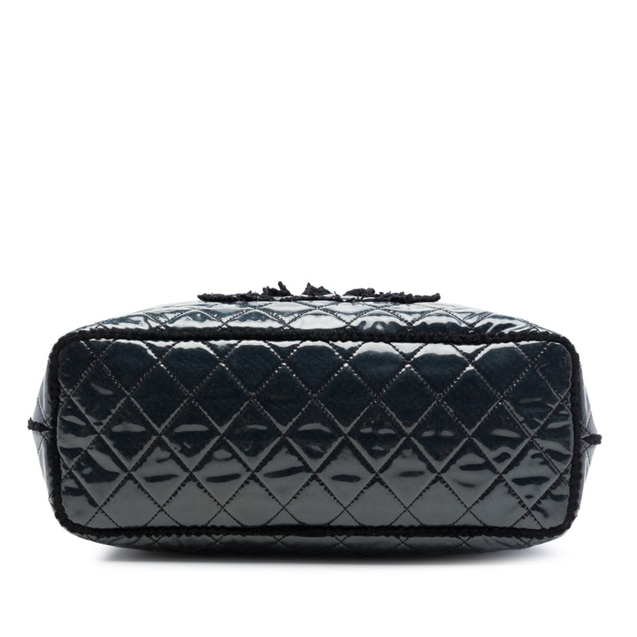 Chanel Large Matelassé Tweed et PVC Funny Cabas