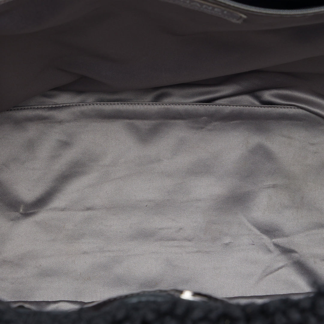 Chanel Large Matelassé Tweed et PVC Funny Cabas