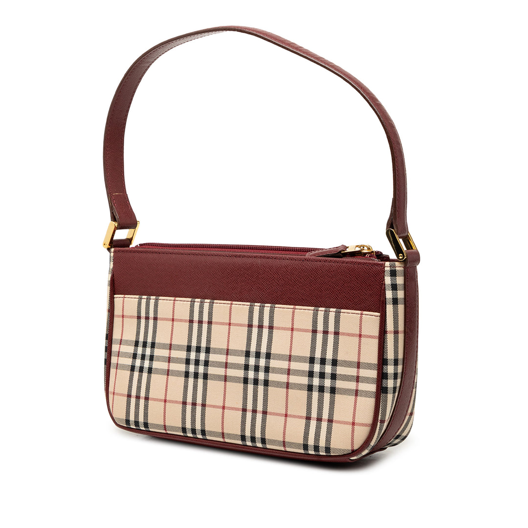 Burberry Sac porté épaule House Check Beige – vue 2 – GABY PARIS