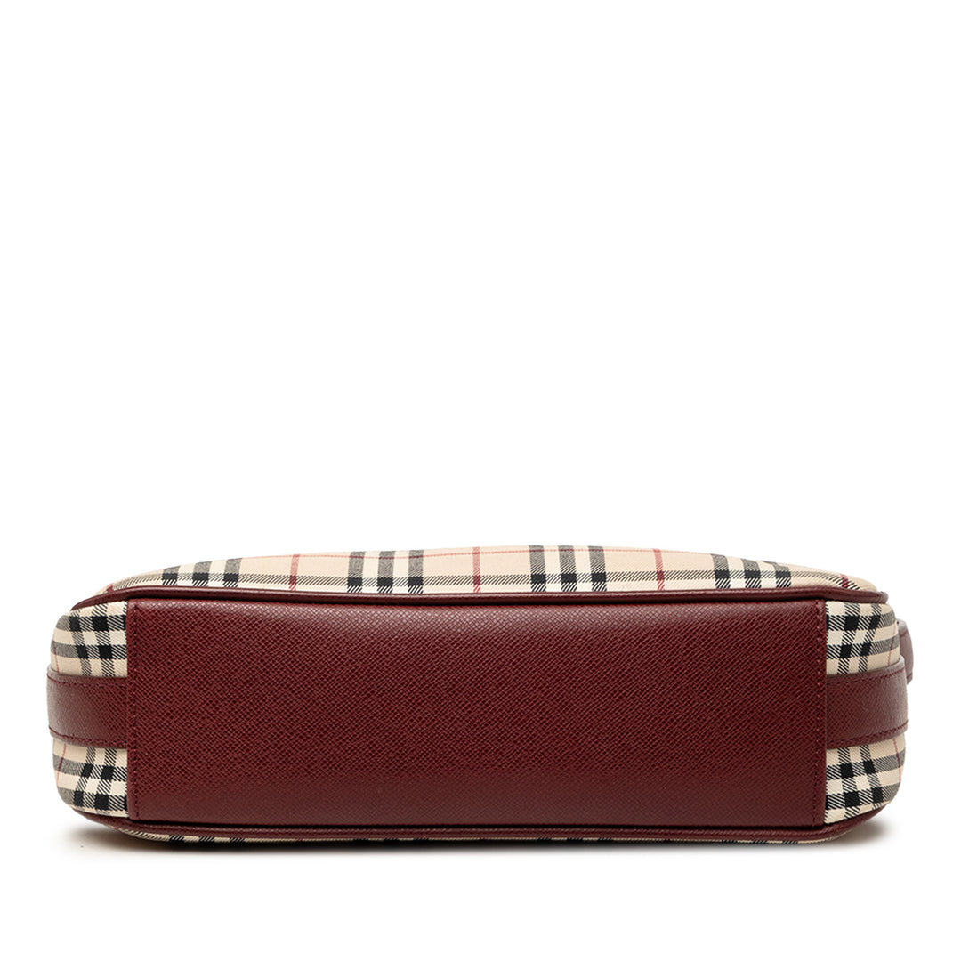 Burberry Sac porté épaule House Check Beige – vue 3 – GABY PARIS