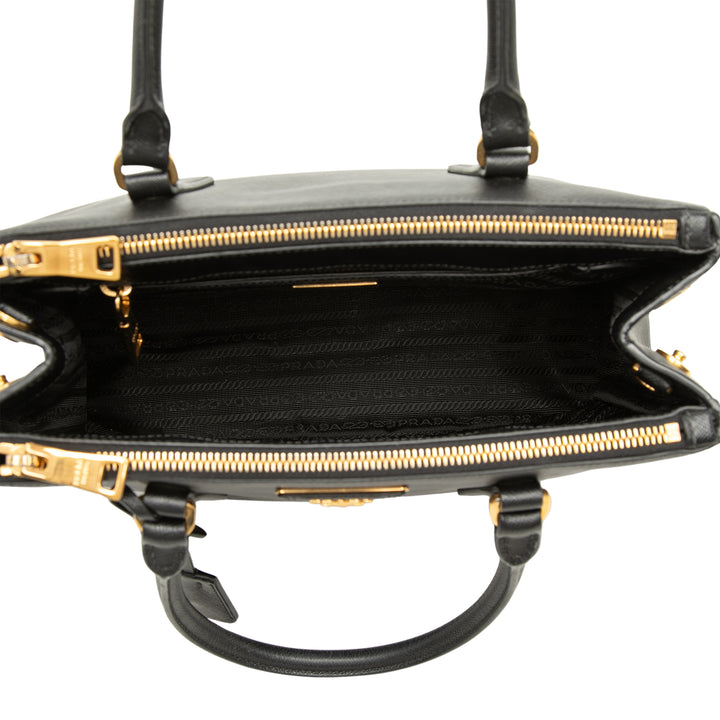 Prada Small Saffiano Lux Galleria Double Zip Sac
