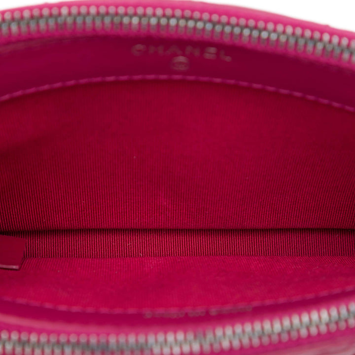 Chanel Matelassé vieilli Cuir de veau Gabrielle Double Zip Pochette avec chaîne