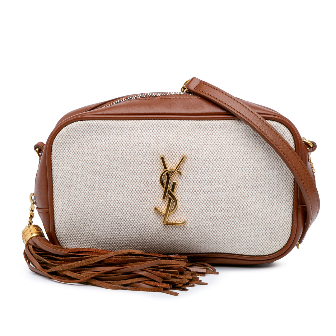 Mini Canvas Monogram Lou Camera Bag Brown - Gaby Paris