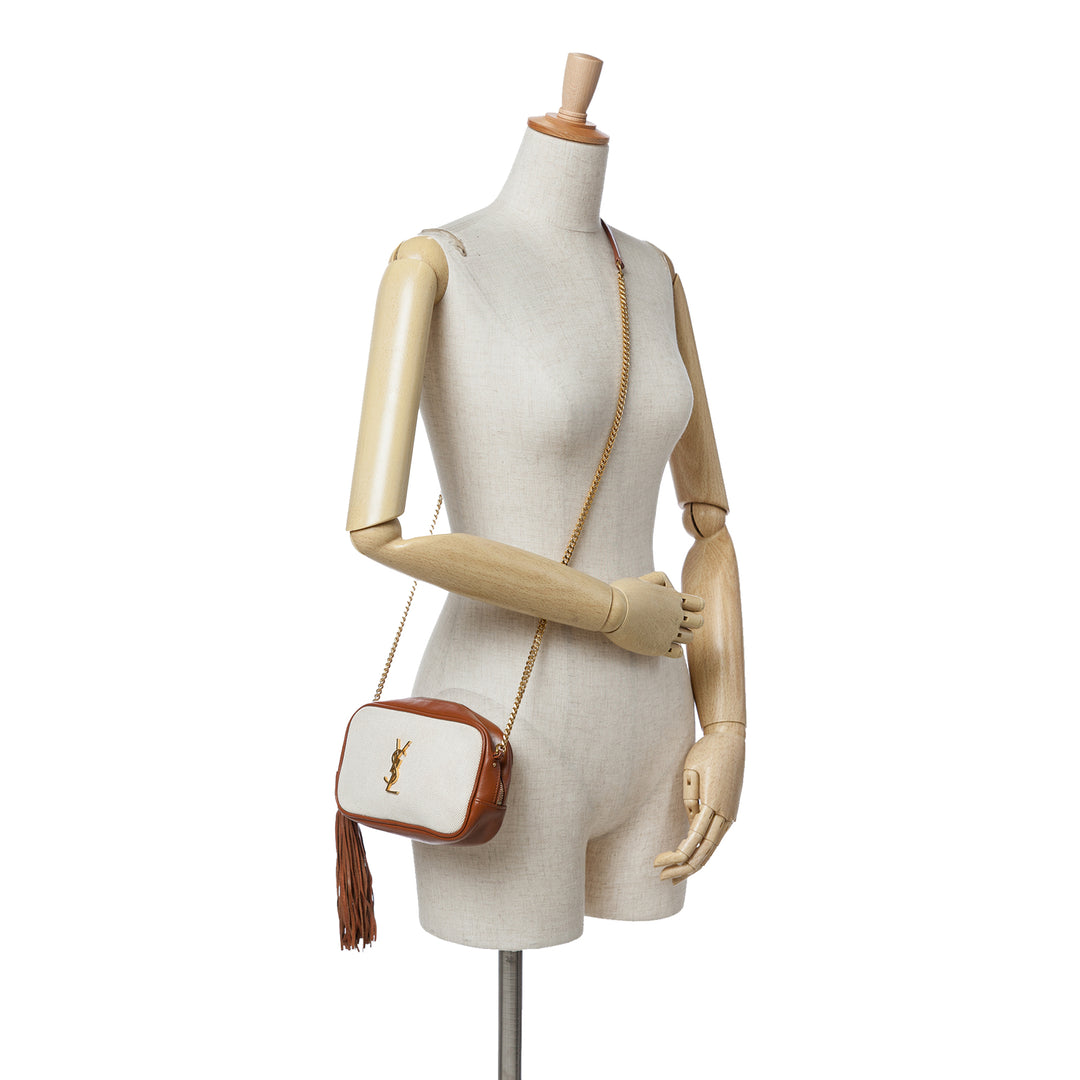 Mini Canvas Monogram Lou Camera Bag Brown - Gaby Paris