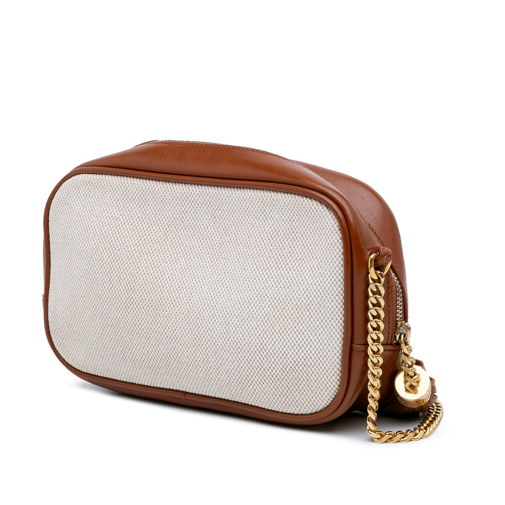 Mini Canvas Monogram Lou Camera Bag Brown - Gaby Paris