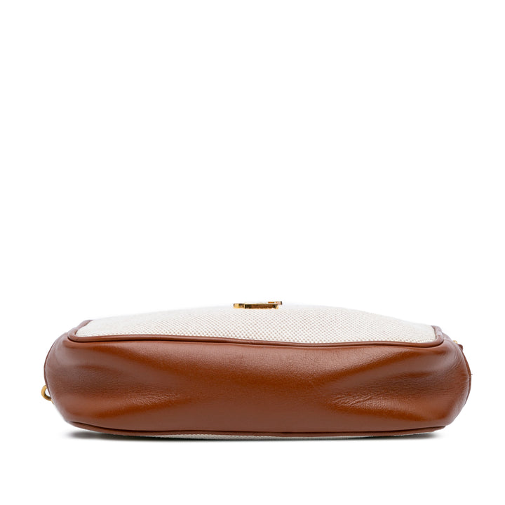 Mini Canvas Monogram Lou Camera Bag Brown - Gaby Paris