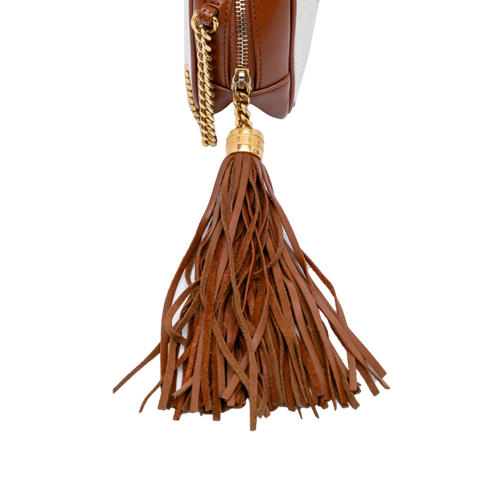 Mini Canvas Monogram Lou Camera Bag Brown - Gaby Paris