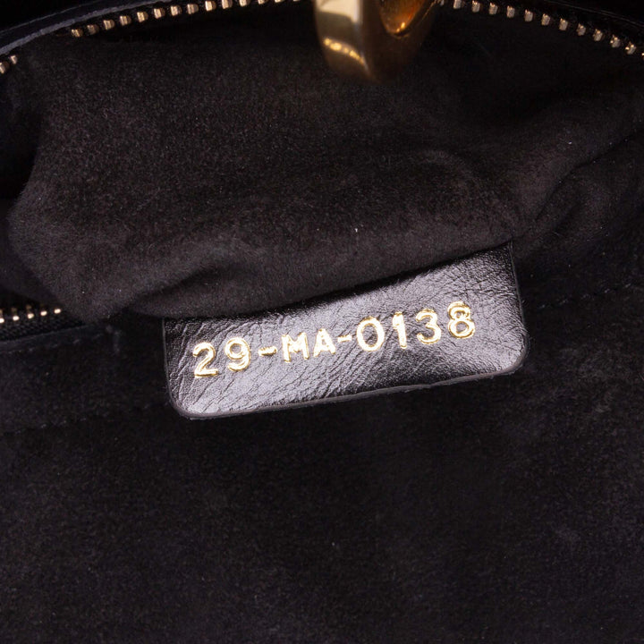 Dior Small Crinkled Cuir verni Cannage My ABCDior Lady Dior Noir – GABY PARIS Authentique