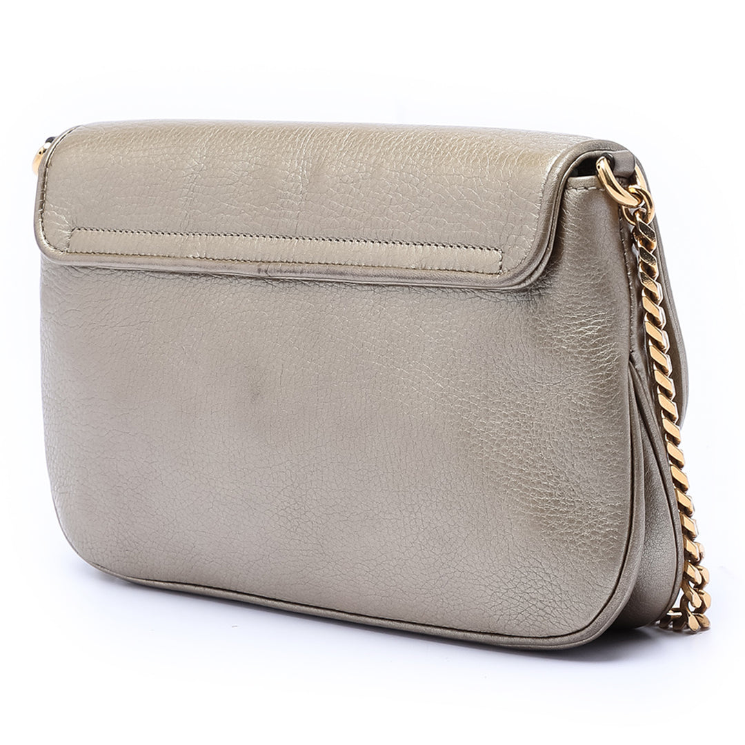 Gucci Medium Cuir de veau 1973 Chain Sac porté croisé