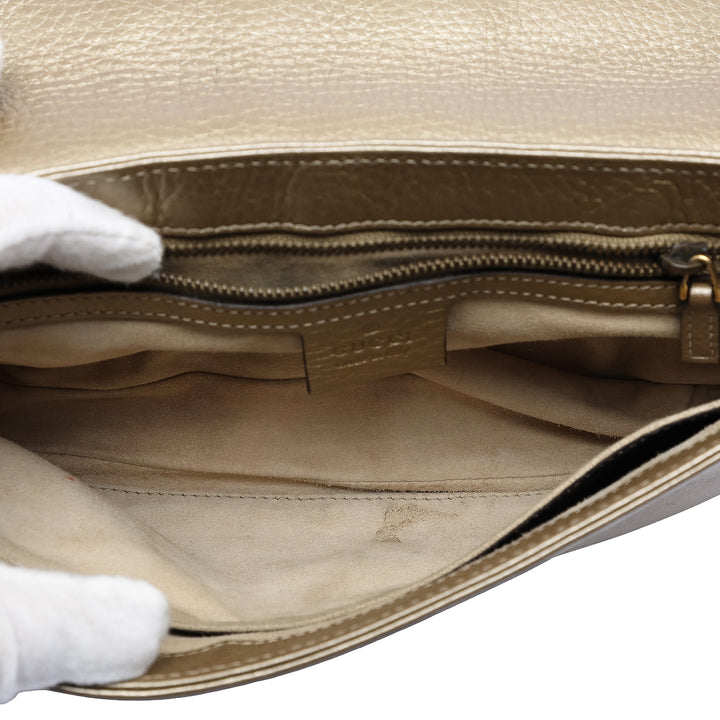 Gucci Medium Cuir de veau 1973 Chain Sac porté croisé
