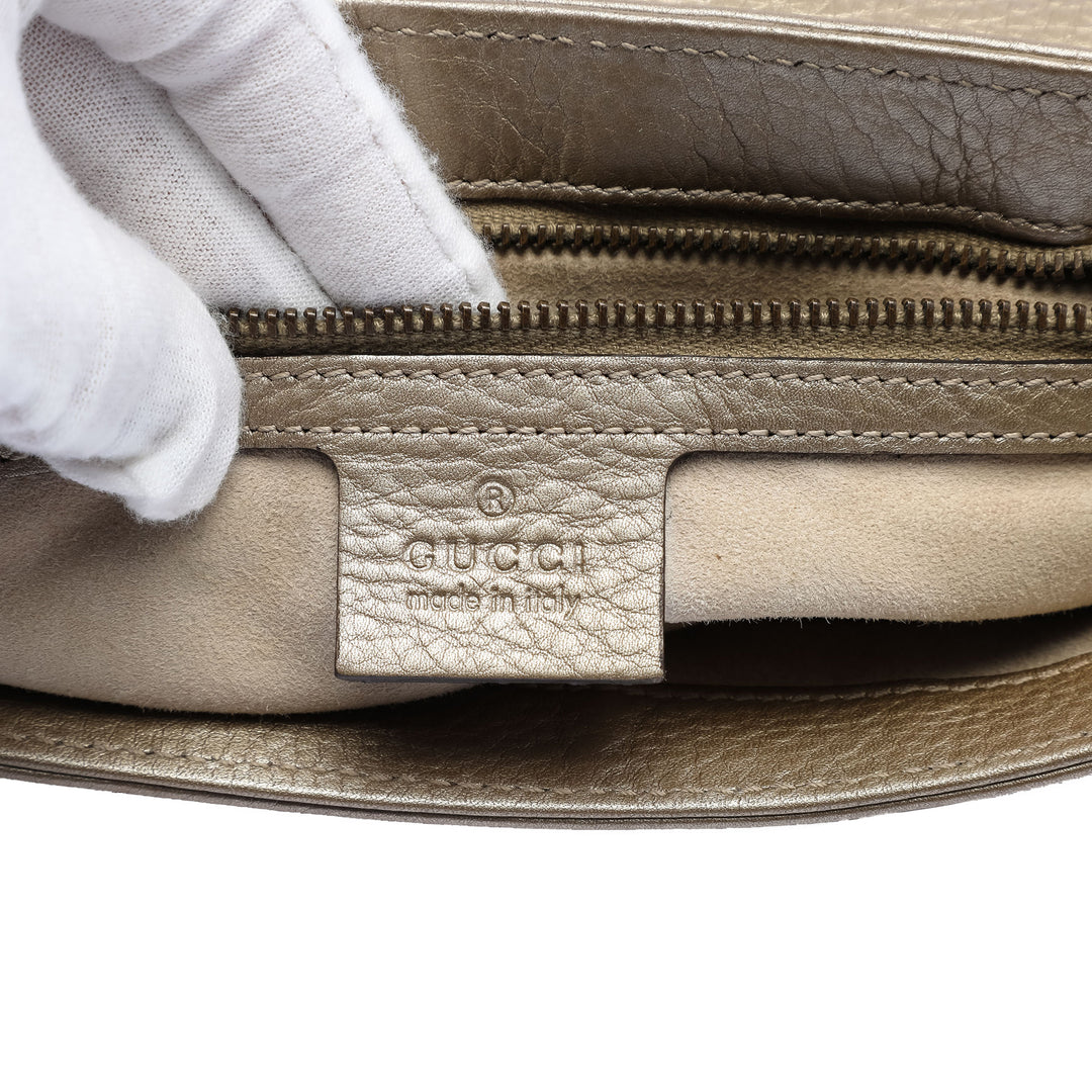 Gucci Medium Cuir de veau 1973 Chain Sac porté croisé