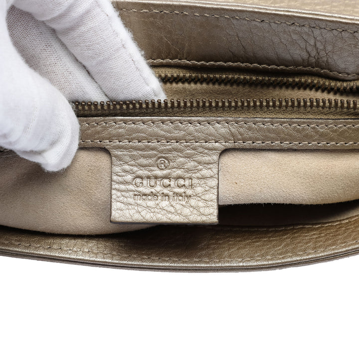 Gucci Medium Cuir de veau 1973 Chain Sac porté croisé
