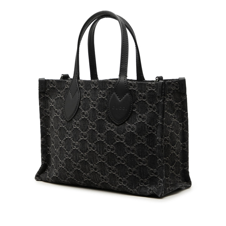 GG Ophidia Cabas Moyen Jean Noir