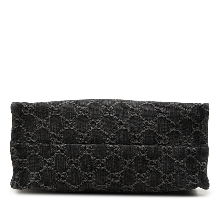GG Ophidia Cabas Moyen Jean Noir