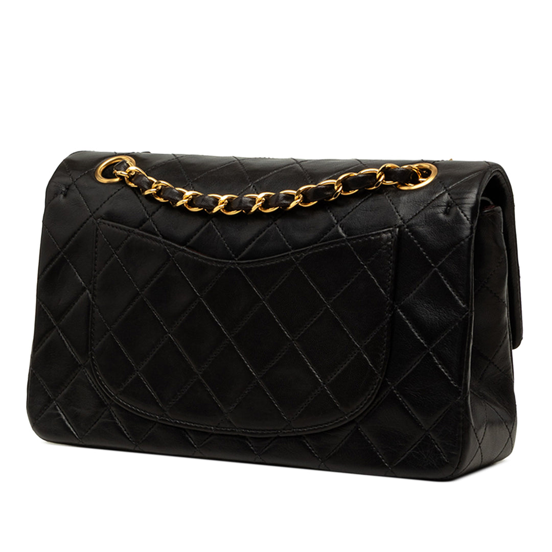 Chanel Classic Double rabat Petit Cuir d'agneau Noir – vue 2 – GABY PARIS