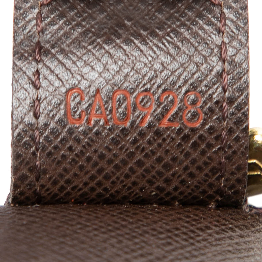 Trousse Toilette 25 Damier Ébène Marron