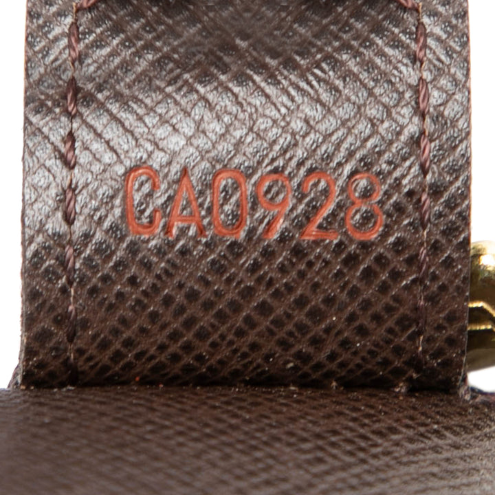 Trousse Toilette 25 Damier Ébène Marron