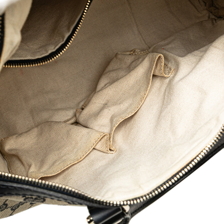 GG Canvas Web Joy Boston Bag Brown - Gaby Paris